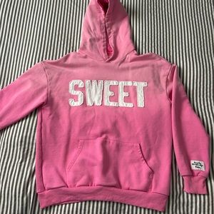 Aged ‘Sweet’ oversized heavyweight hoodie by Sweet Hat Company size L brand new